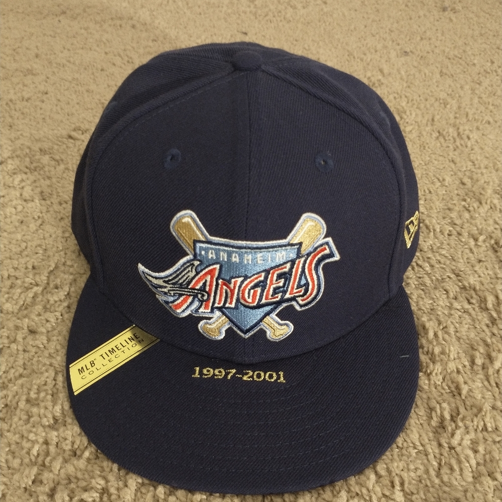 New Era 59Fifty Anaheim Angels MLB Hat size:8 color:Navy Blue
